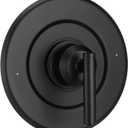 Blulu Shower Trim Kit Replacement for T2901BL Valve Trim Kit Compatible with Moen Posi-Temp Shower Valve 2510 Matte Black Lever Handle Easy to Install