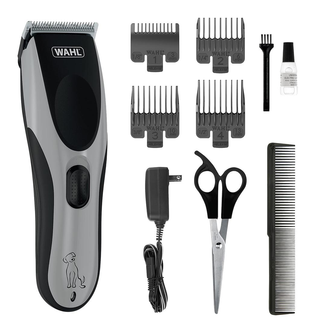 Wahl Easy Pro for Pets, Rechargeable Dog Grooming Kit  Electric Dog Clippers for Dogs & Cats with Fine to Medium Coats - Model 9549 (10 Piece Set)