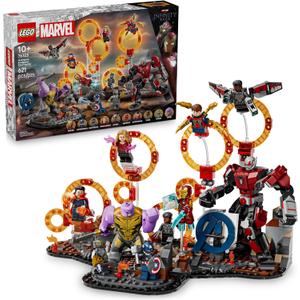 LEGO Marvel Avengers: Endgame Final Battle - Super Hero Building Set for Kids, Ages 10+ - 10 Figures Including Iron Man, Black Panther, and Iron Spider - Birthday Gift for Boys and Girls - 76323 LEGO Marvel Avengers: Endgame Final Battle - Super Hero Building Set for Kids, Ages 10+ - 10 Figures Including Iron Man, Black Panther, and Iron Spider - Birthday Gift for Boys and Girls - 76323