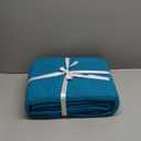 Bedsure 100% Cotton Blanket Twin XL Size for Bed - Breathable and Soft, Waffle Weave Blanket for Summer Spring, Teal, 66x90 inches (Twin XL (66" x 90"), 05 - Teal)