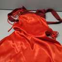 Womens Mini Dress Patchwork Sleeveless Strapless Lace Up High Waist A-line Elegant Party Clubwear Short Dress (Red, S)