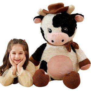 IKASA Giant Cow Stuffed Animal Plush Toy,30 Inches Large Big Jumbo Soft Toys, Huge Size Cute Fluffy Plushy Fat Oversized Plushie