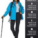 MAGCOMSEN Women's Fleece Lined Winter Hiking Waterproof Insulated Outdoor Snow Ski Softshell Pants for Cold Weather (Black)