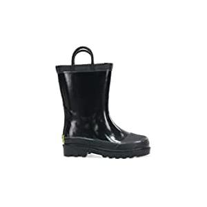 Western Chief Kids Solid Firechief Rain Boot(Toddler/Little Kid/Big Kid),Black,2 M US Little Kid