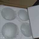 Giluta 4 Pack Bell Shaped Glass Shade Frosted Light Fixture Shades Replacement for Ceiling Fan Light Wall Light,Lipless with 1-5/8-inch Fitter Opening, 4.7 inches x 5.3 inches