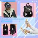 Geosar 60 Pcs Iron on Star Patches Star Shaped Rhinestone Appliques Adhesive Glitter Patches Rhinestone Appliques Embellishments for DIY(Silver)