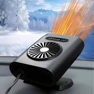 LILITUAN Car Heater,12V 200W Car Heaters for Vehicle,Portable Car Heater that Plugs into Cigarette Lighter,360 Rotatable Windshield Defroster