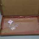 ROYALITA Acrylic Tray Bathroom Tray for Countertop, Guest Towel Holder Tray for Napkin Perfume Jewelry Makeup, Vanity Trays for Soap Dispenser, Aromatherapy, Cup & Candle, Pink