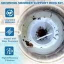 SPX1082CA Pool Skimmer Basket & SPX1082D Basket Support Ring Replacement for Hayward Swimming Pool Skimmer & Aladdin B-152 Skimmer SP1082 SP1083 SP1084 1085 1086 SP1075 1075T 1076 1077 Skimmers Basket