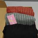 Sweetyweee 3 Pack Women's Nursing Long Sleeve Tops Breastfeeding Thermal Sweaters with Hidden Zipper Maternity Ribbed Shirts M