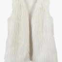 Women's Faux Fur Vest Coat Luxury Fluffy Sleeveless Jackets Shaggy Fuzzy Warm Open Front Cardigan Outerwear
Size XL