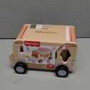 Fisher-Price Wood Toddler Toy Ice Cream Truck Shape Sorter Set, 9 Wooden Pieces for Developmental Play Kids Ages 18+ Months 