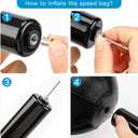 Benelabel Boxing Speed Bag with 360 Swivel Mount Premium Leather Boxing Speed Bag with Hanger and Inflator - Easy to Install and Use - Improve Your Speed and Reflexes