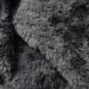 Shaggy Area Rugs, Fuzzy Rugs for Living Room, Soft Nursery Area Rug for Girls, Tie Dye Black Gray Plush Area Rugs Non Slip, Fluffy Rug Carpet 8x10ft