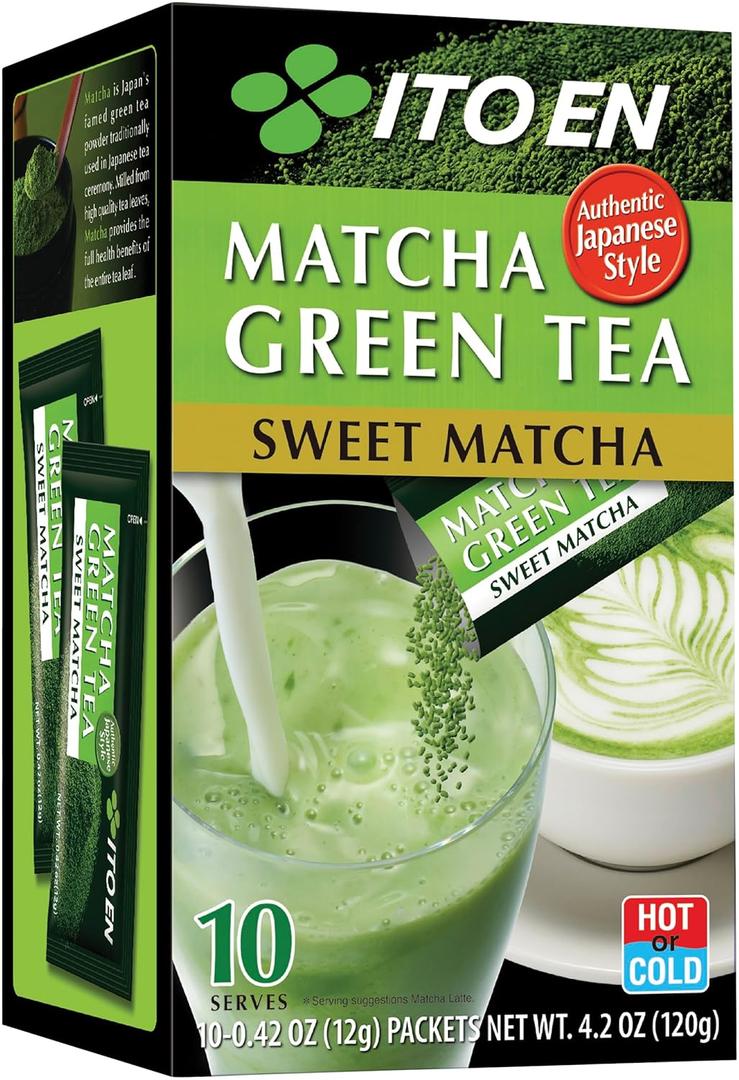 Ito En Sweet Matcha Powder Sticks, 10 Sticks (4.2 Ounce (Pack of 1))
