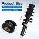 Pair Front Shock Absorber Magnetic Strut Assembly Spring With Electric Compatible with Cadillac XTS 2013-2019 Replace For 84677093 580-1096 19300063 22906209 22962890 23101683