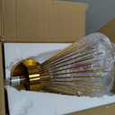 EDISLIVE 2-Bulb Bathroom Vanity Light Mid-Century Modern Starburst Wall Sconce Lamp 11 x 4.7 x 15.8in Wall Light for Hallway Bedroom Bathroom Gold