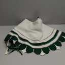 Christmas Tree Skirt, Knitting Christmas Tree Skirt Trees Ground Cover 71cm with Button Fastening for Seasonal Holiday Festival Decors