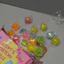 28 Pack Fidget Squishy Toys - Square Cat Shaped Stress Balls & Cards Set, Glitter Squishy Fidget Toys for Classroom Exchange, Party Favors, Anxiety Relief