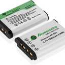2 Pack NP-BX1 Battery with LCD Display Dual USB Charger for Sony NP-BX1 ZV-1, ZV-1 II,Cyber-Shot DSC-RX100, DSC-RX100 II, RX100M II, DSC-RX100 III, DSC-RX100 IV, DSC-RX100 V, DSC-RX100 VII