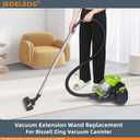 Extension Wand Replacement Hose for BISSELL Zing Canister Vacuum Model 2156A, 1665, 16652, 1665W and 21562 Series (15.8inch, Pack of 2)