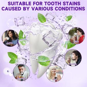 Purple Toothpaste for Teeth Whitening, Teeth Whitening Toothpaste, Tooth Stain Removal, Tooth Stain Removal Colour Corrector - 95 Fl Oz (Pack of 1)