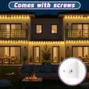 72 Pcs Mounting Brackets Compatible with Govee Outdoor LED Lights (Non Pro Version H705) Light Clips for Outdoor Lights H805, Install Firmly, White