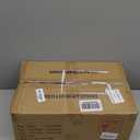 Clear Storage Bins with Lids,4 Tier Plastic Bins with Wheels,Stackable Storage Bin,Closet Organizers Box for Bedroom,Living Room,Toy,23 QT Folding Box with Magnetic door (White)