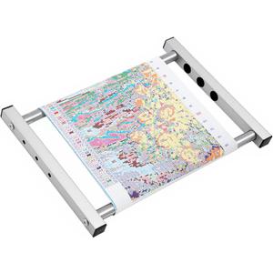 Leinuosen Metal Cross Stitch Frame Sturdy Aluminum 11/9/7.3/5.5 Inch Wide Adjustable Needlepoint Cross Stitch Holder for Embroidery Sewing Quilting Projects, 18 x 12.6 Inch