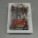 MerryPulse Christmas Carousel Decoration Christmas Village House Musical Box with 4 Moving Horses, 8 Pieces of Music