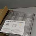 10-Pack Clear Fridge Organizer Bins with Lids, Stackable Refrigerator Storage Containers, BPA-Free with Drain Tray & Anti-Slip Base for Fruits, Veggies, Drinks