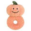 Baby Pumpkin Soft Rattle Toy, Plush Pumpkin Infant Shaker Rattle Easy-Grasp Stuffed Animal Toy, Gifts for Newborns Babies Toddlers Boys Girls, Orange, 6 Inches