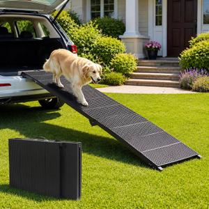 Foldable Dog Ramp for Car, 91 inches Long Portable Ramp for Large Dogs