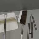 Magic Broom and Dustpan Set with Silicone Broom Squeegee, 55'' Broom with Dustpan Combo Set Self-Cleaning Teeth Design Upright Standing Dustpan for Indoor Floor Home Kitchen (Set (No) Cloth)