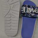 New Balance Women's 200 V1 Slide Sandal (8, White/Vibrant Violet/Surf)