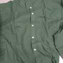 J.VER Men's Cotton Linen Long Sleeve Shirts Casual Button Down Banded Collar Shirt Beach Summer Tops with Pocket XL