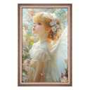 20x30 Frame Champagne Gold, Elegant Ornate 30x20 Picture Frame with Floral Trim, for 20 x 30inch Gallery Photo Pic with HD Plexiglass, 1.6in Widen 0.8in Thick, Horizontal Vertical Wall Display