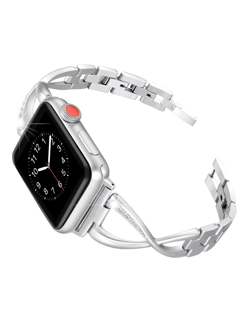 Secbolt Bands Compatible with Apple Watch Band 38mm 40mm 41mm 42mm 44mm 45mm 46mm 49mm Iwatch SE Series 10/9/8/7/6/5/4/3/2/1 Women Dressy Jewelry Metal Accessories Wristband Strap