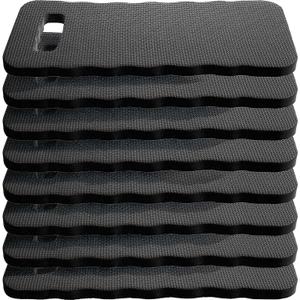 8 Pack Garden Kneeling Pad, Black Thick Foam Knee Pads for Gardening, Waterproof Kneeler Mat for Yoga, Cleaning, Prayer and Exercise, 15.75x6.9x0.63 Inch