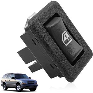 15151466 Rear Window Switch Compatible with 2001-2004 Sonoma 1995-2001 Jimmy 1996-2001 Bravada 1995-2005 Blazer 2001-2004 S10 Rear Lift Glass Window Switch 5 Pin 4 Door
