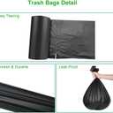 80 PCS 13 Gallon Portable Toilet Bags for Camping, Biodegradable Trash bags - 1 Mills Thickened Waste Bag, Camping Poop Bag for Trash Lawn, Leaf Yard, Home, Travel, Outdoor