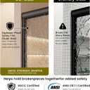 Semi-Frameless Sliding Shower Door 56-60" W x 72" H, Matte Black
1/4" Tempered Glass, Nano-Coated, Explosion-Proof Film, for Walk-in Shower Door, Modern Bathroom
