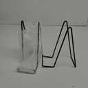 Large Plate Holder Display Stand - 10 inch Tall Plate Stands for Display - Metal Picture Frame Stand - Big Tabletop Easel Stand for Decorative Plates | Platter | Book | Plaque | Tile - 2 Pack - Black
