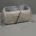 SUSTEAS Toaster 4 Slice Wide Slot, Stainless Steel Bread Bagel Toasters, Retro Long Slot Tostadora for Defrost, Reheat, Removable Crumb Tray, 1500W, 6 Browning Settings, Beige (Cream)