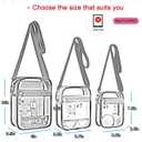 USPECLARE Clear Purse Stadium Transparent Messenger Bag Stadium Approved for Men and Women Clear CrossBody Bag
