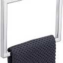 TQKAG Polished Towel Ring Bathroom Hand Towel Holder Stainless Steel Square Towel Hangers Wall Mounted