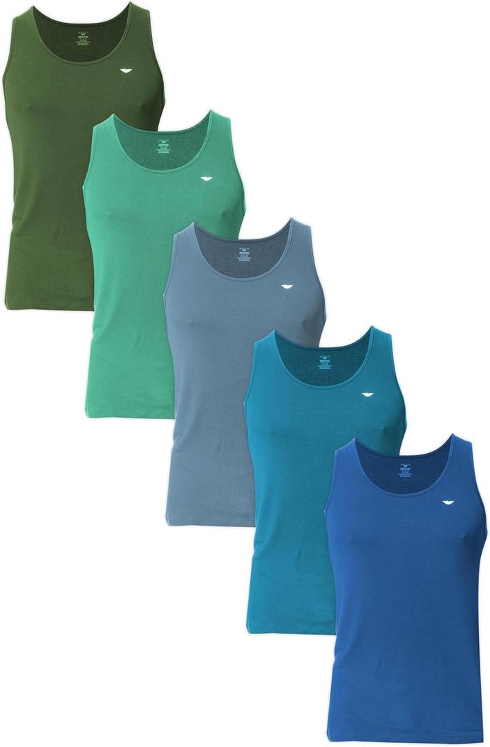 AMERICAN HEAVEN Men's 3 Pack Tank Tops | Ultra Soft Cotton Rayon Stretch Athletic Workout Tanks (Medium, 3 Pack)