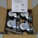 2 inch Swivel Caster Wheels Set of 4 Total Capacity 880 lbs Heavy Duty Casters for Furniture No Noise TPR Wheels with Screws