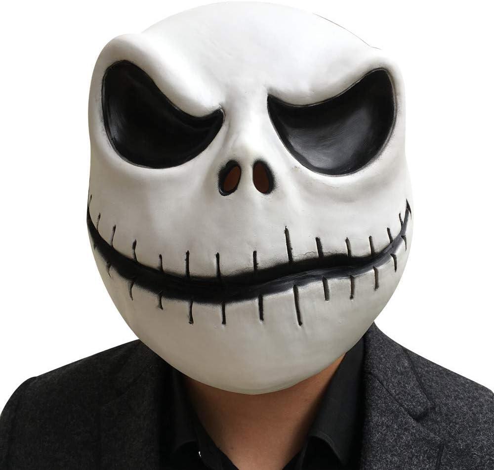 CAFELE Scary Skeleton Mask Skull Barrel Mask Skeleton Head for Adult Halloween Cosplay Costume Props (open mouth)