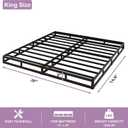 5 Inch King Size Box Spring – Heavy Duty Metal King Bed Base